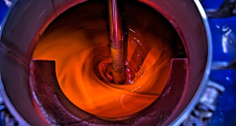 Urethane in dispersing and mixing machine